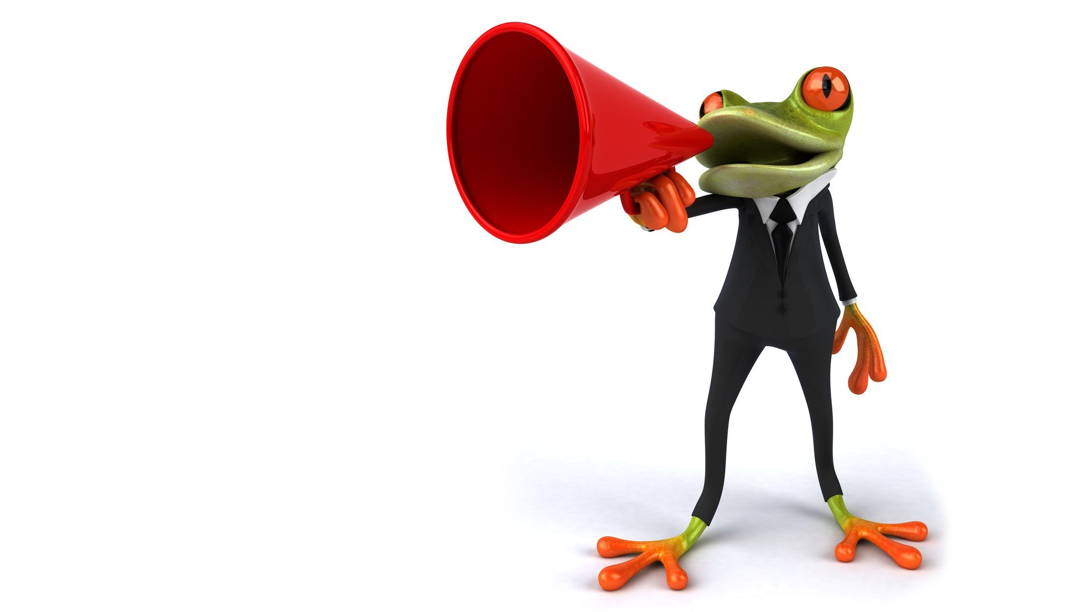 free frog 3d frog graphics megaphone speaker