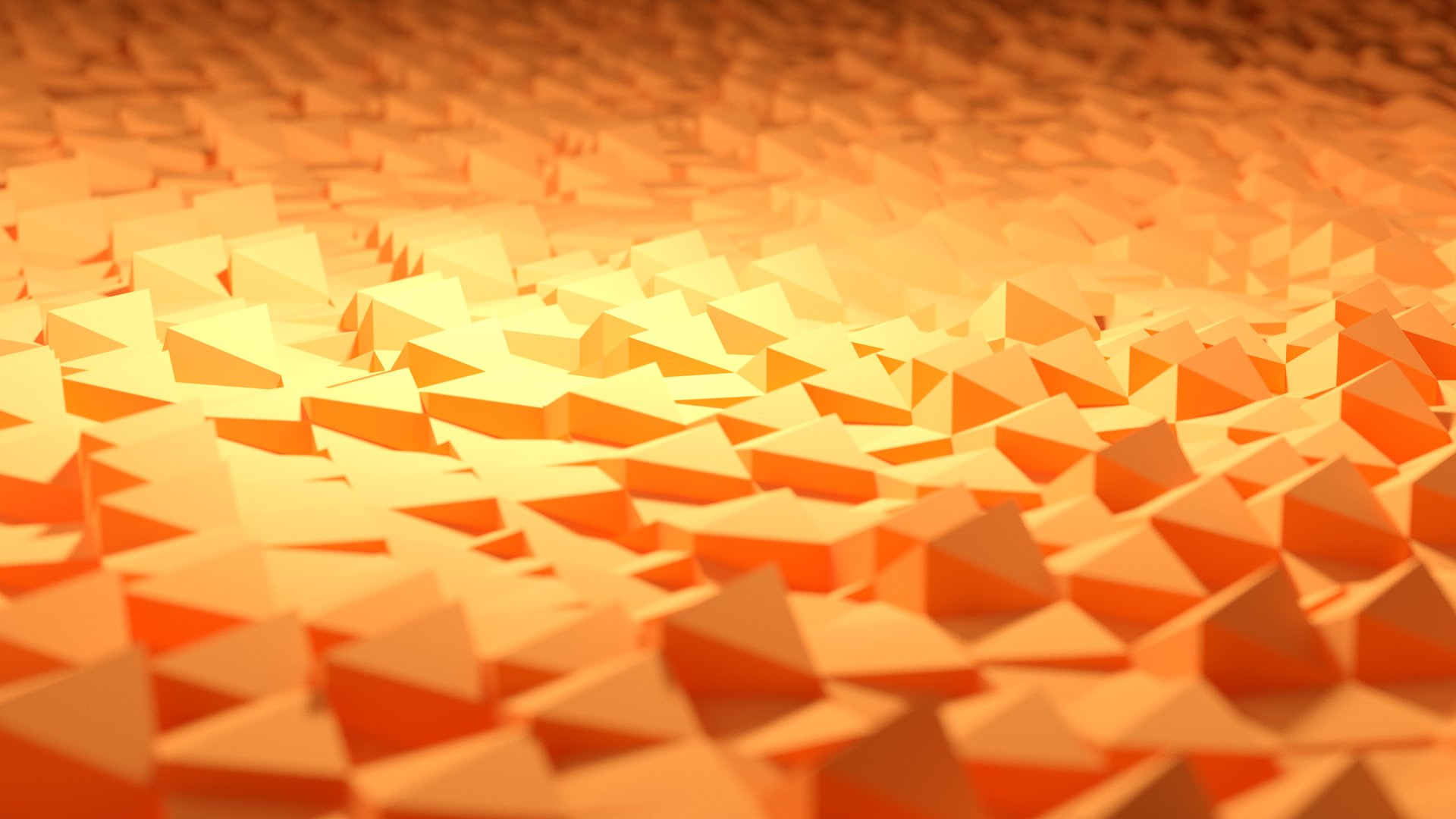 3d renderizado macro naranja arena luz geometría