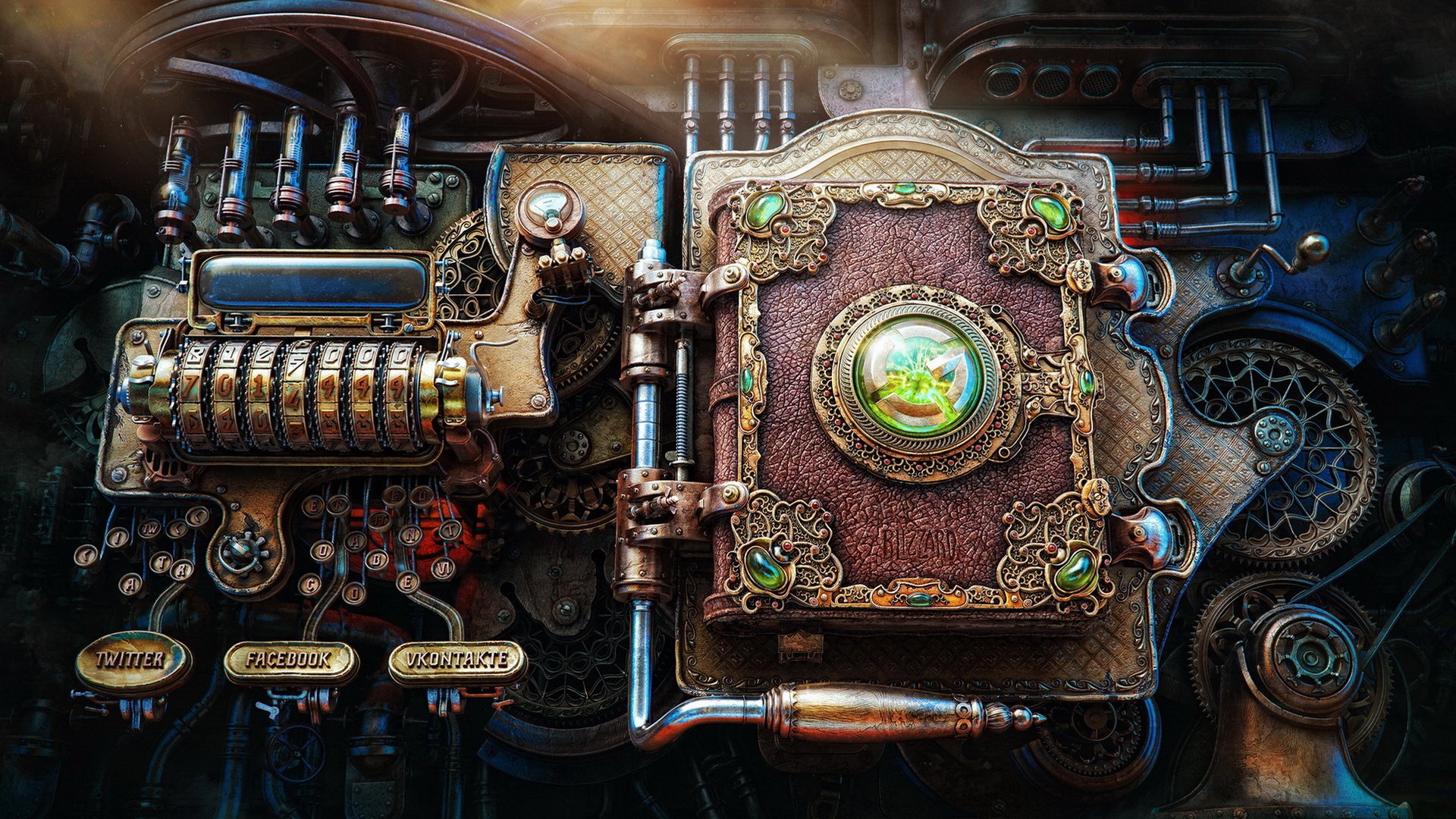 render steampunk fiktion buch mechanismus alekscg alexander kuskow