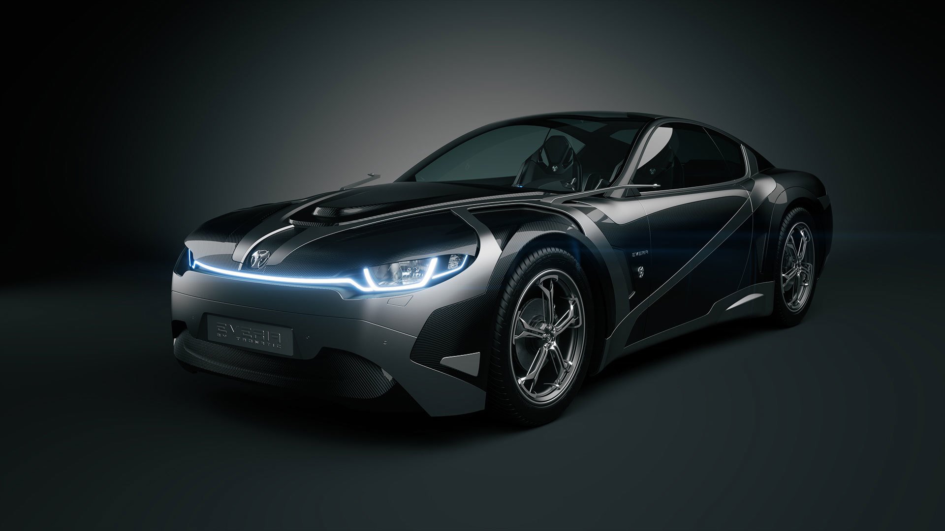 tronatic everia concept car 3d car carbon car