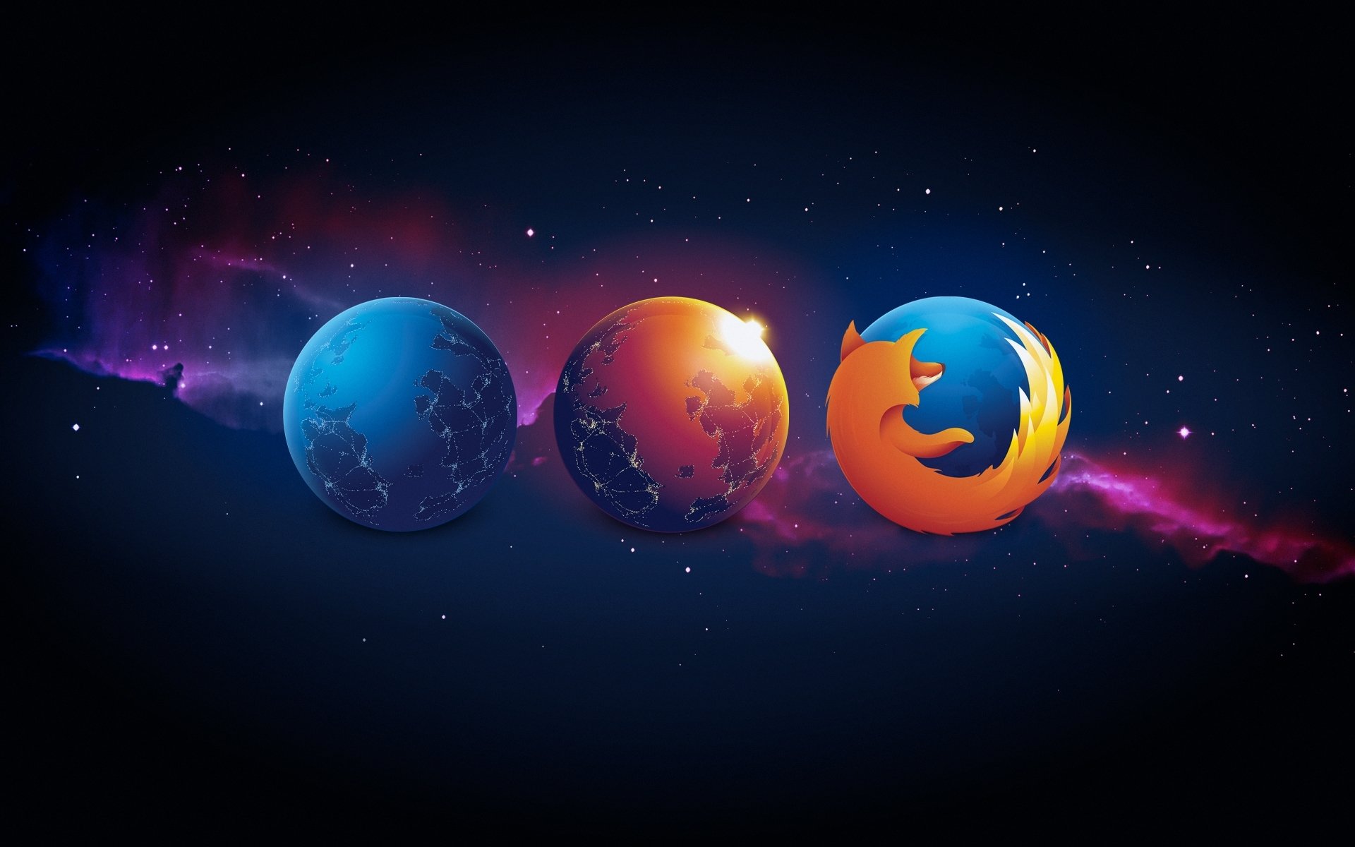 kosmos planety przemiana przeglądarka mozilla firefox