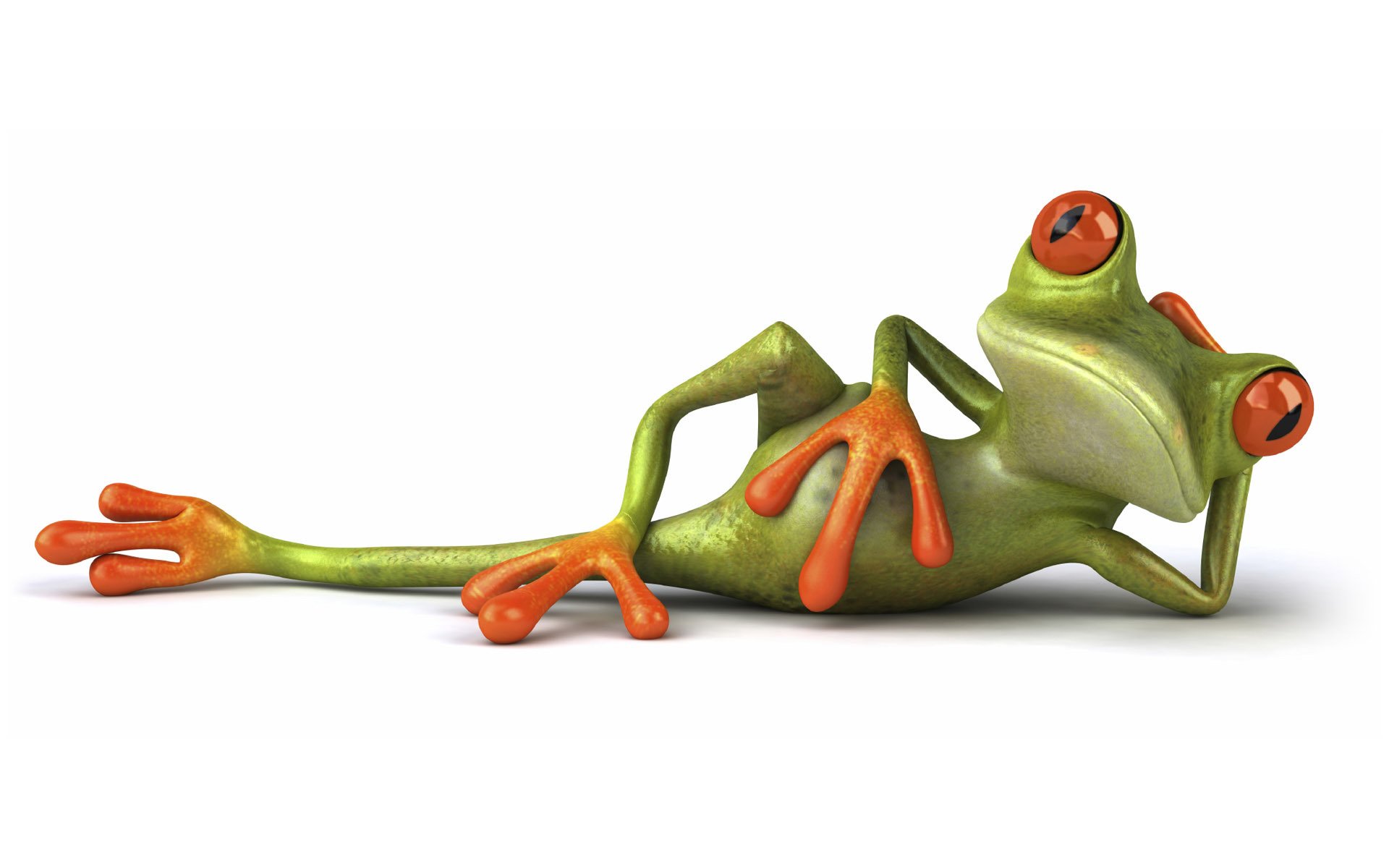 freier frosch 3d frosch grafik pose