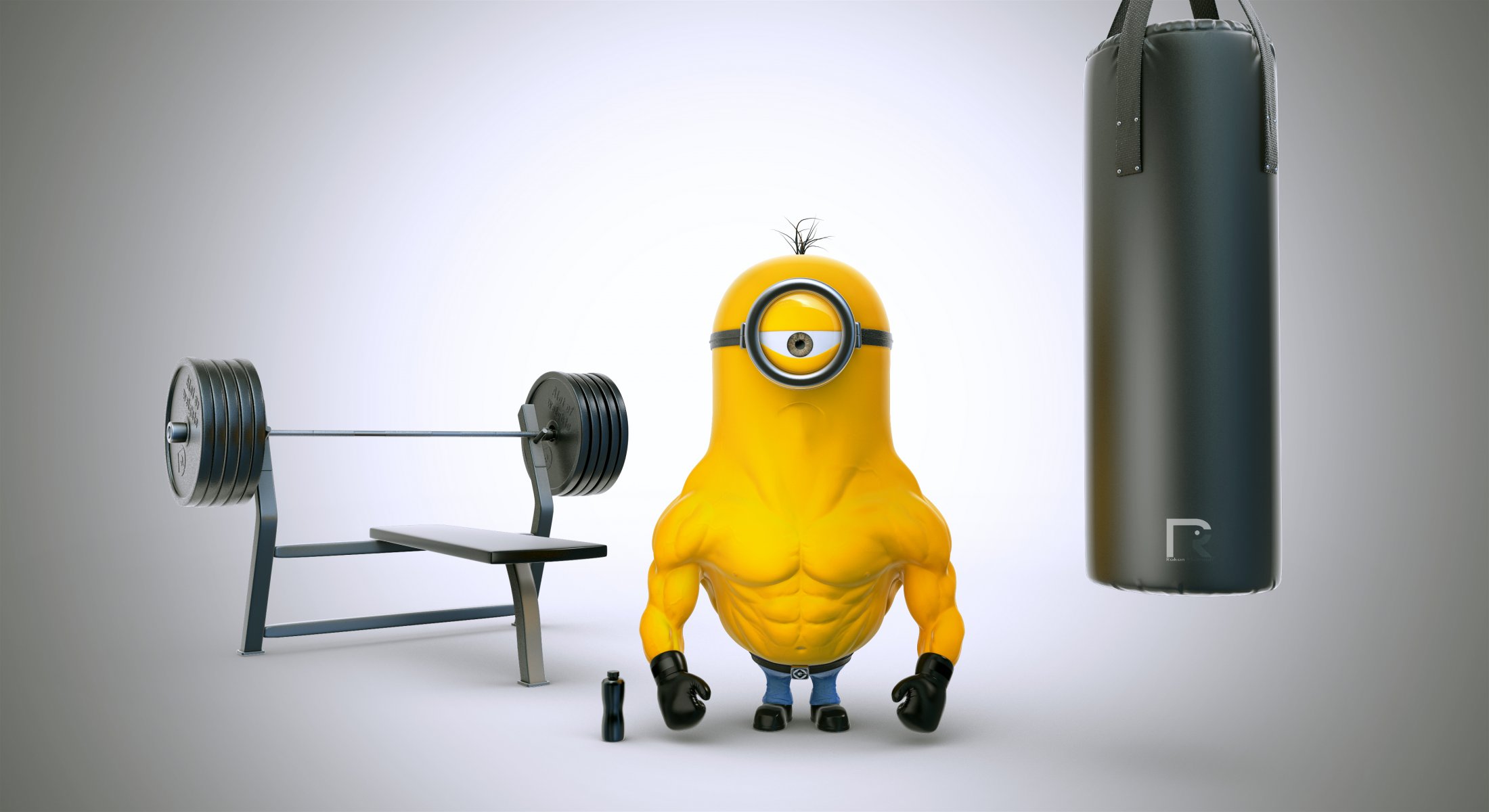 minion culturista jock