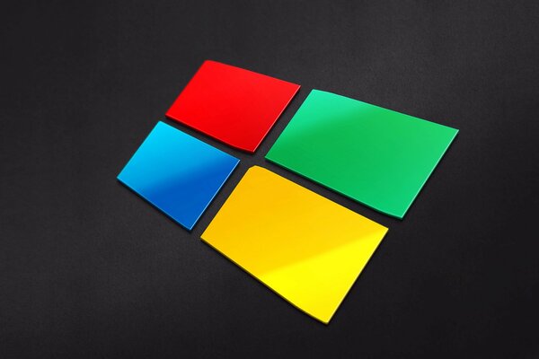 Logo Windows na czarnym tle