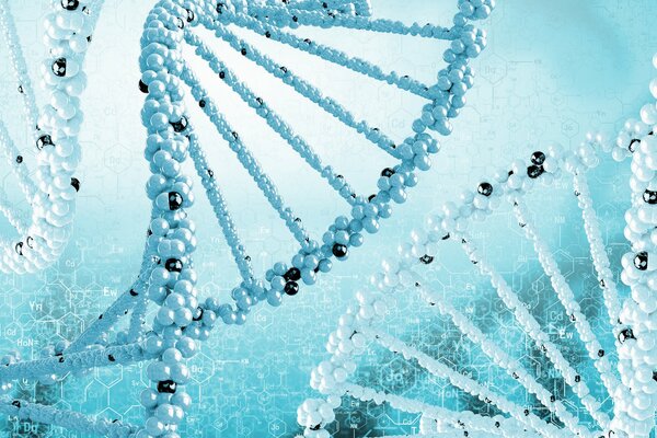 Immagine dell elica della formula del DNA