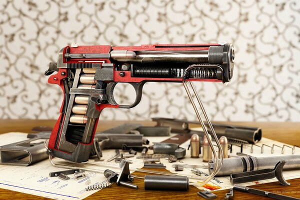 Disassembled colt, a lot of details