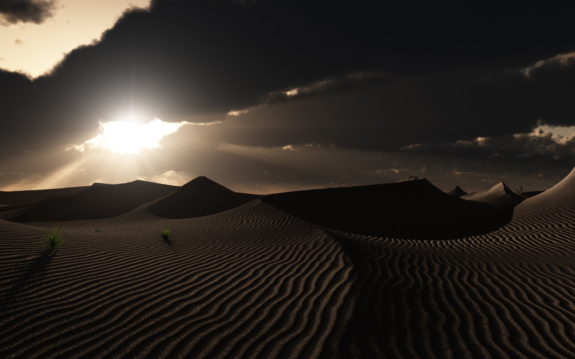 arte desierto naturaleza dunas huellas hierba nubes puesta de sol