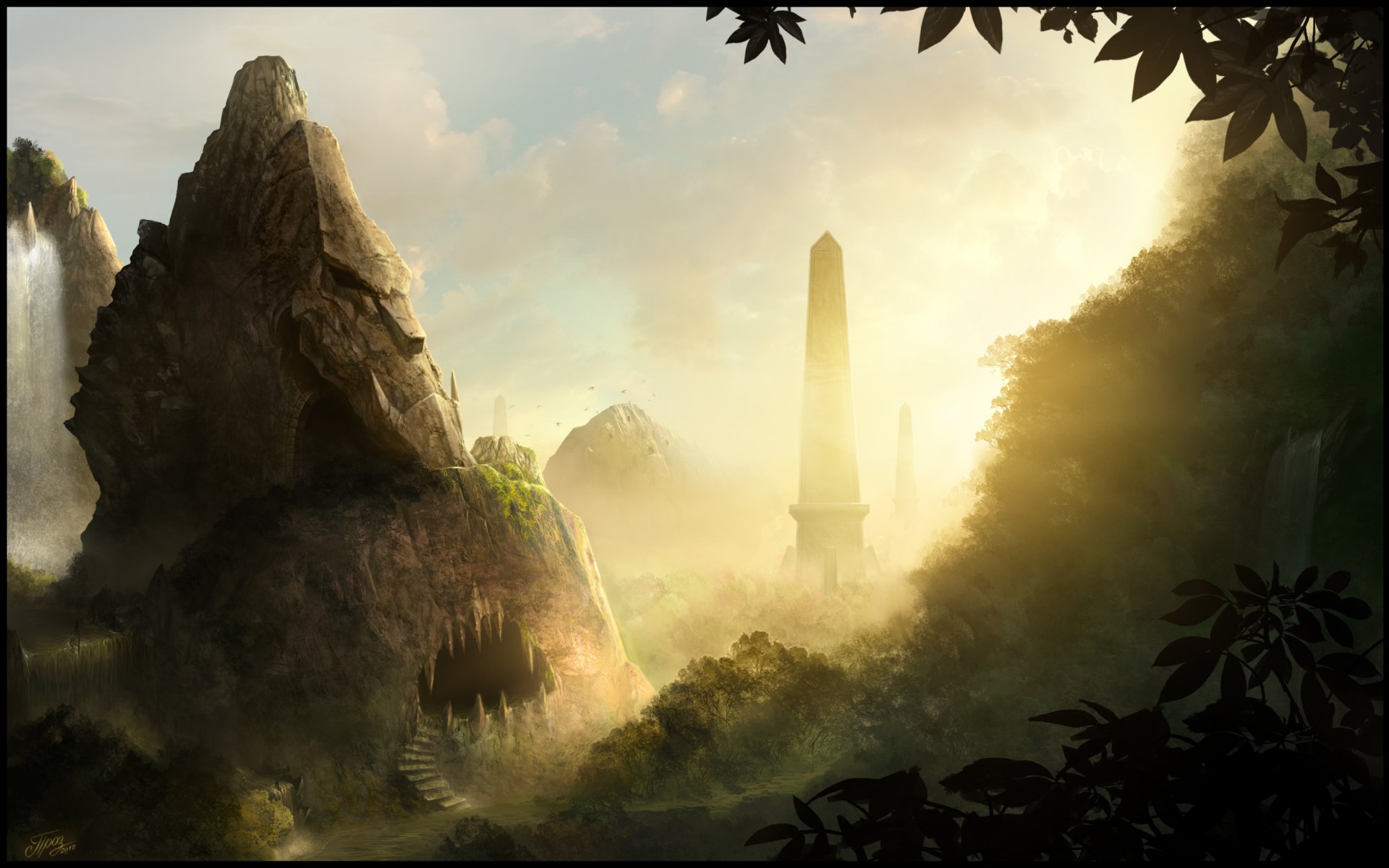 the lost valley valley cave obelisk tamplierpainter