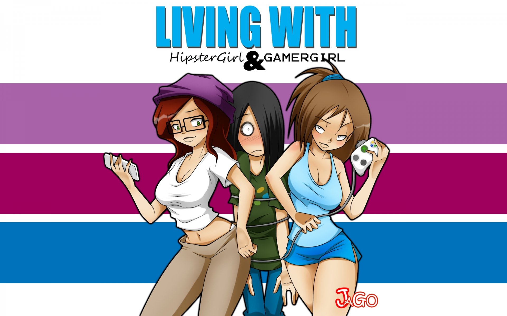 yago comics sexy sexy la vida con hipstergirl gamergirl erica arthur sophie letras fondo