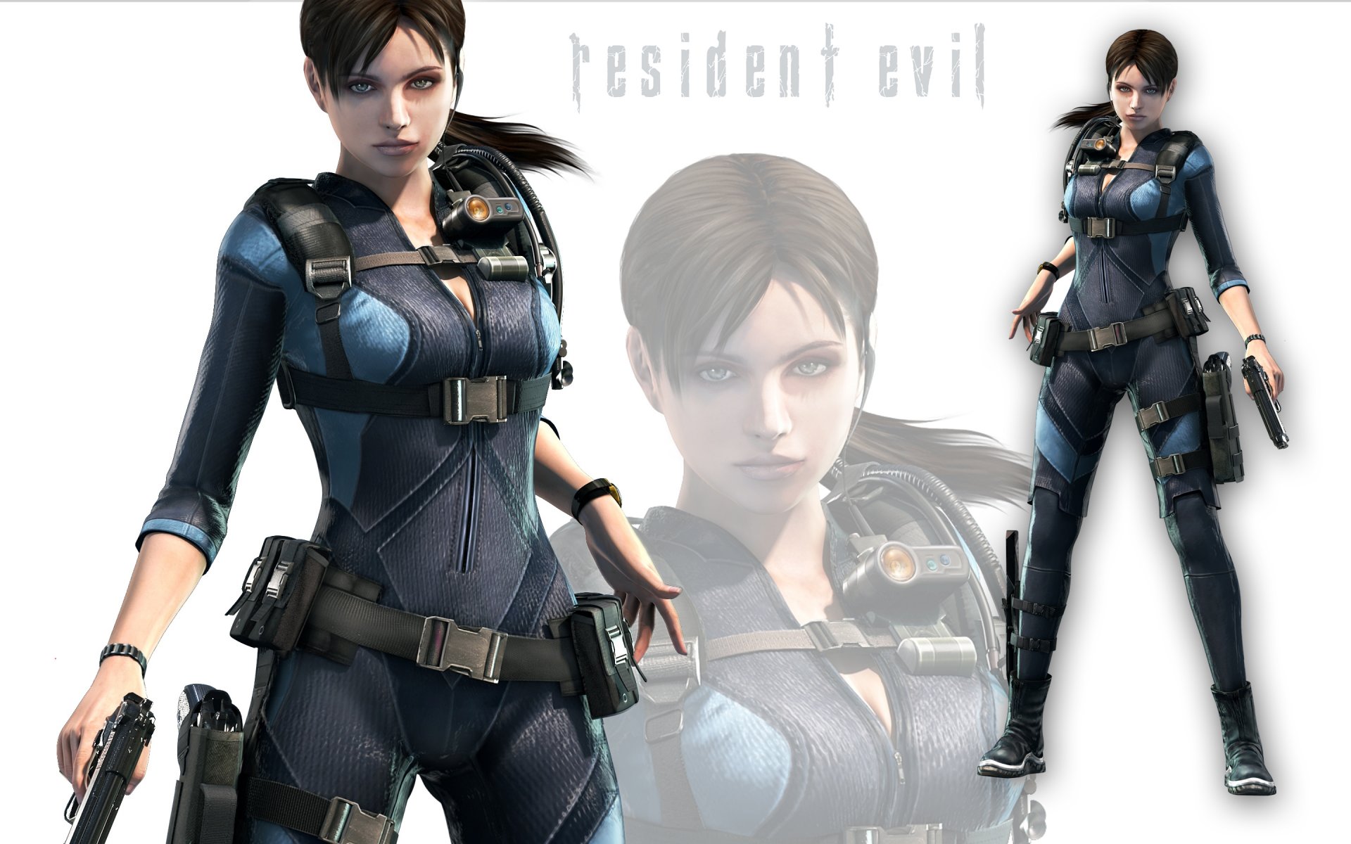 resident evil jill valentine fille sexy cheveux bruns capcom les étoiles le combattant 3d