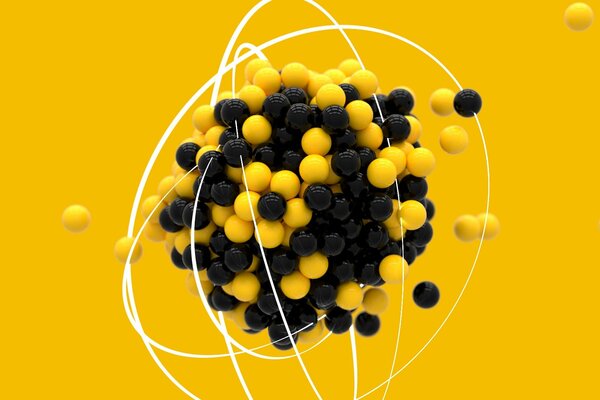 3d model of a molecule with balls