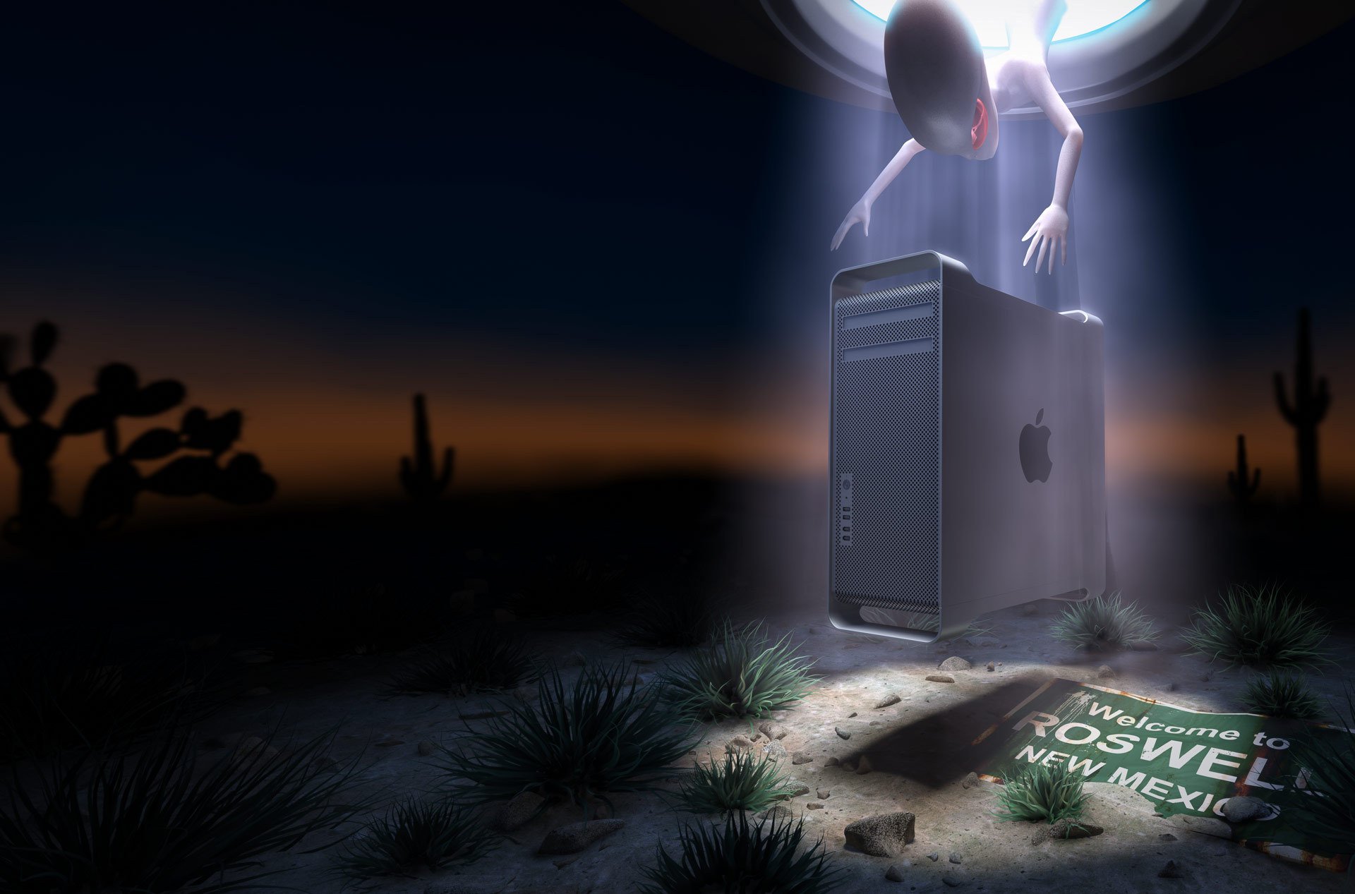 manzana u. f. o. desierto roswell nuevo méxico