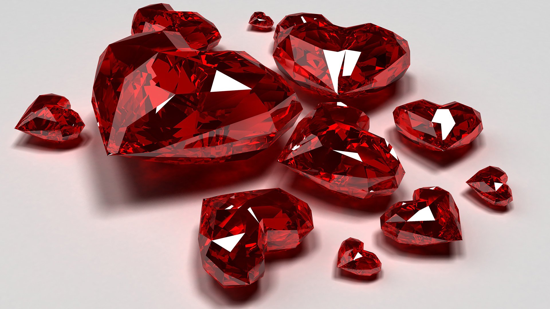 diamantes corazones piedras