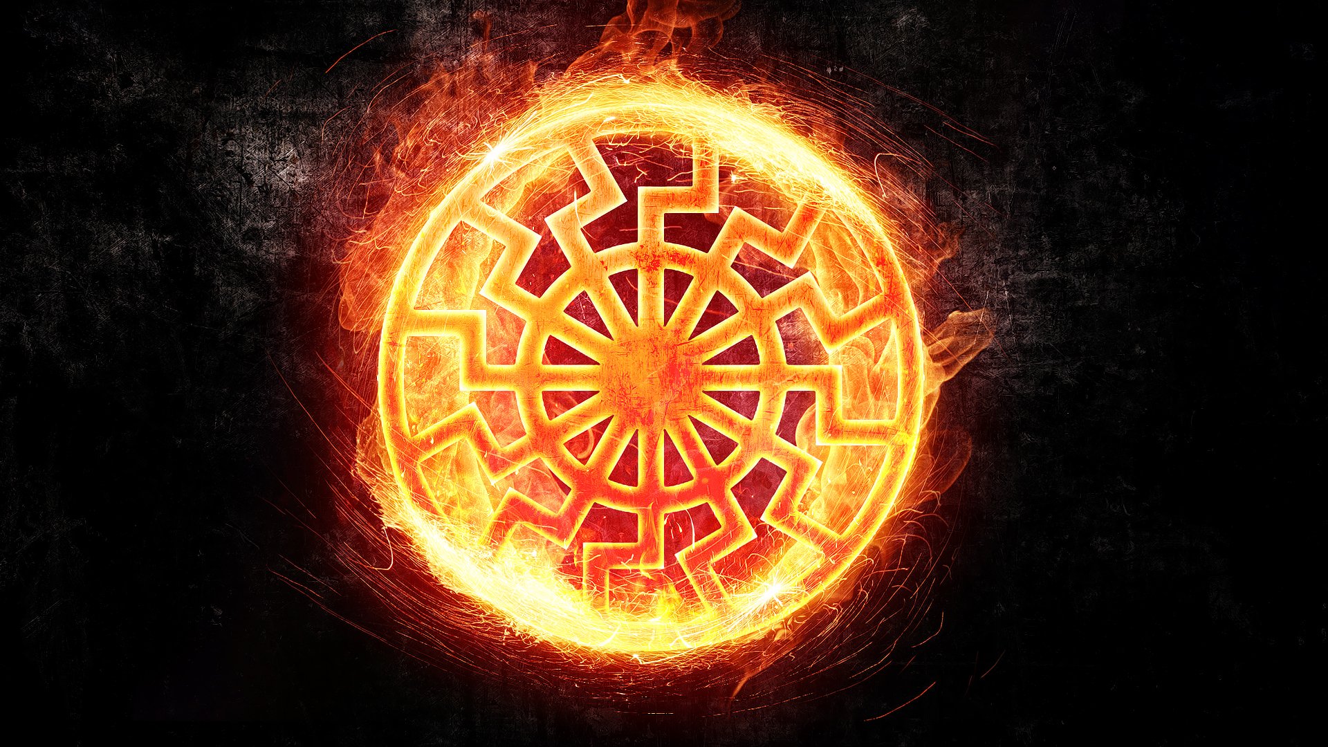 black sun black sun fire texture sign