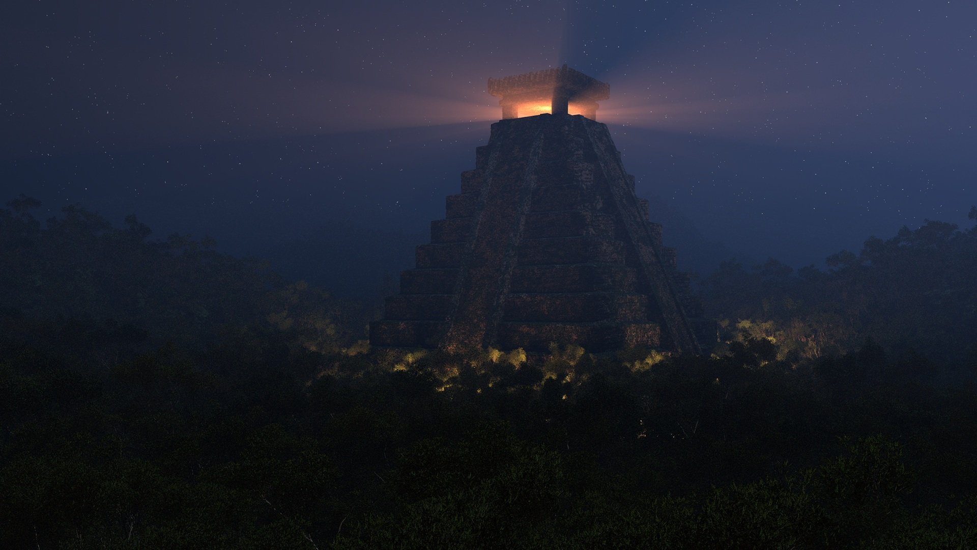 nuit pyramide étoiles