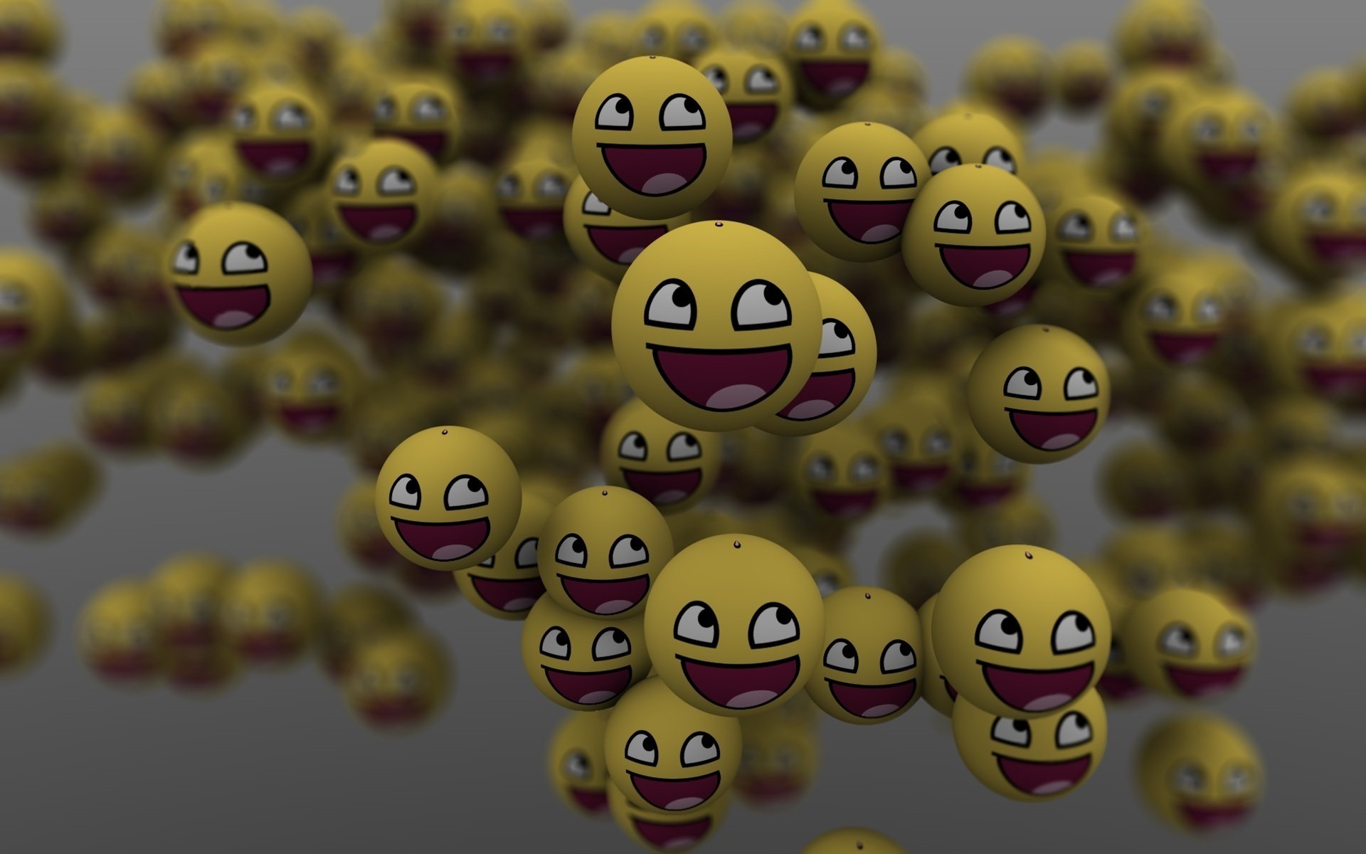 many emoticons smile ball