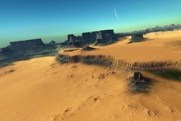 Desert landscape the beauty of nature