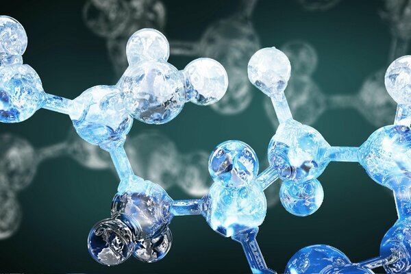 Estructura de la molécula en el microscopio