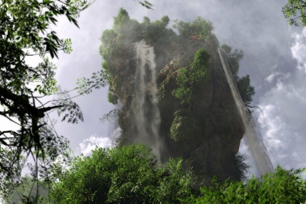 Un immagine incredibilmente bella di una cascata