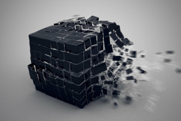 A lot of cubes are a bursting structure