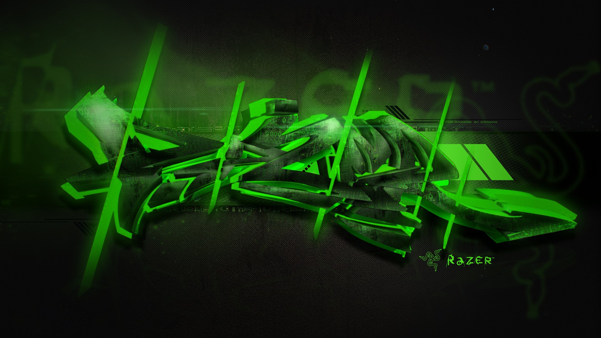 razer graffiti verde