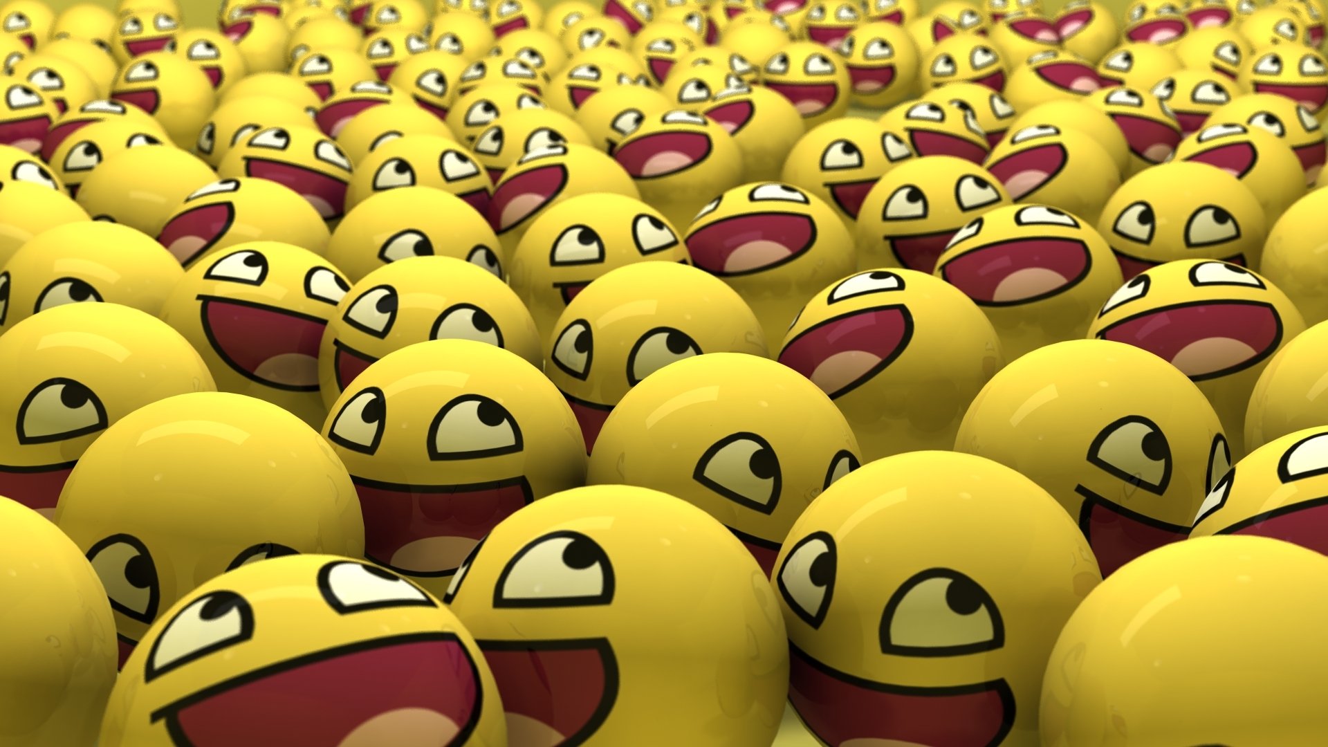 smile ballons jaune