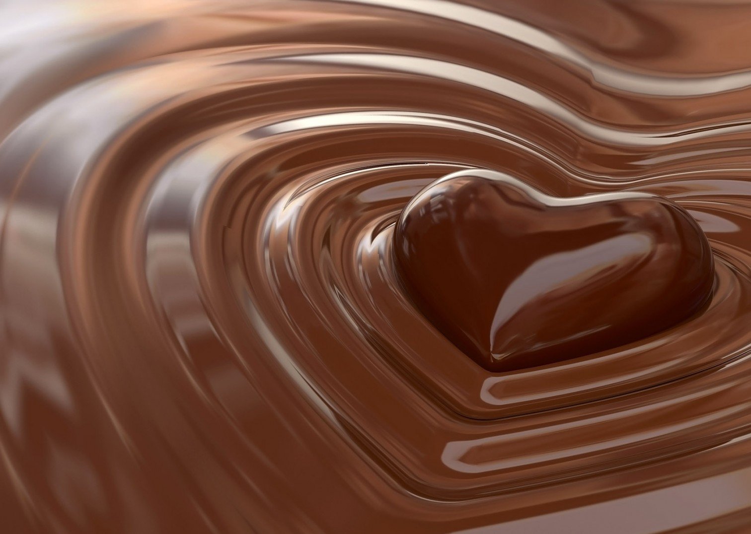 chocolate heart wave