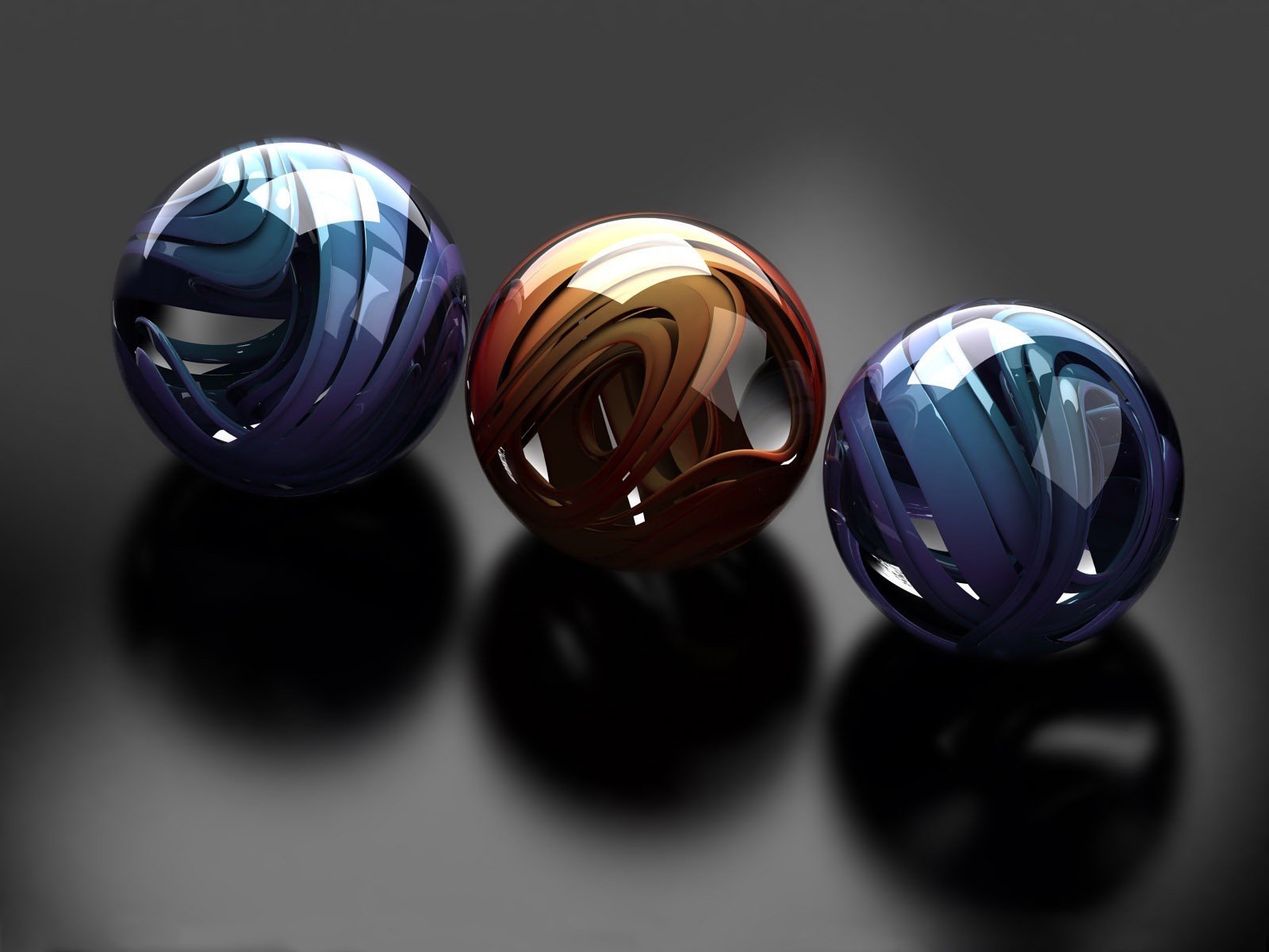 boules multicolores de la brillance