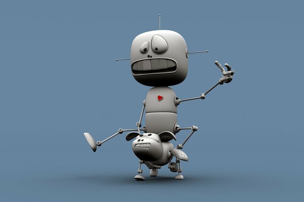 Robot montando un robot