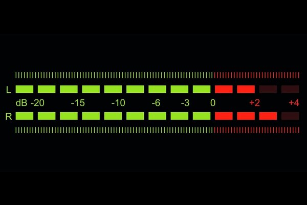 Red-green scale of the sound indicator