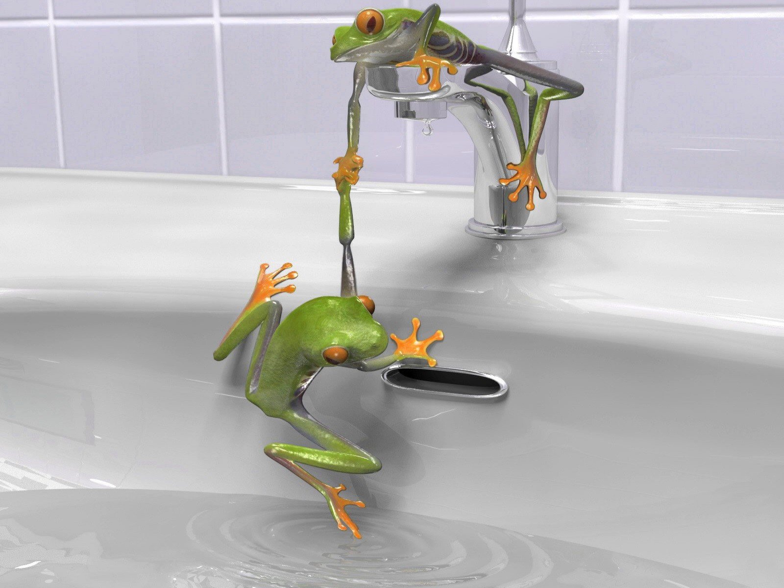 frog sink crane