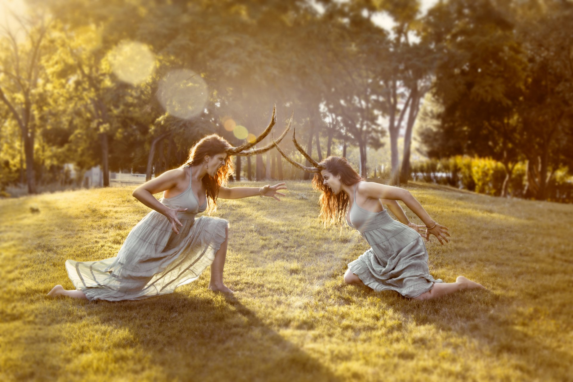 les filles un duel un combat