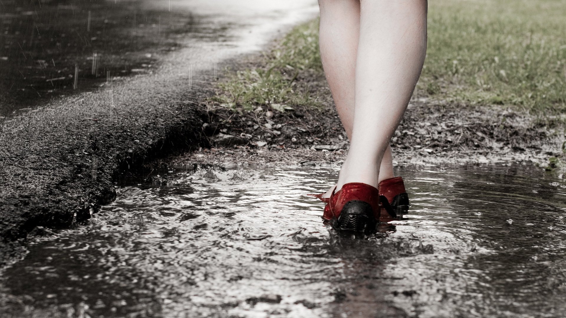 la piscine les pieds macro