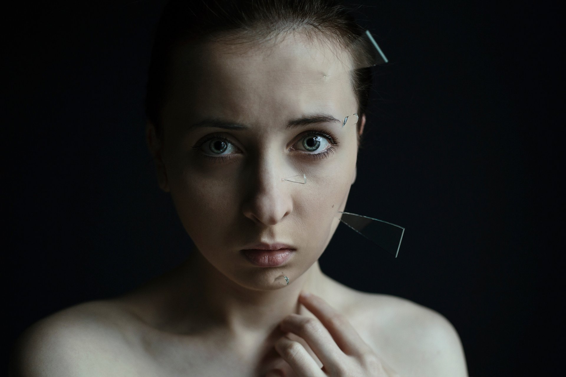 portrait jeune fille pointus des éclats de