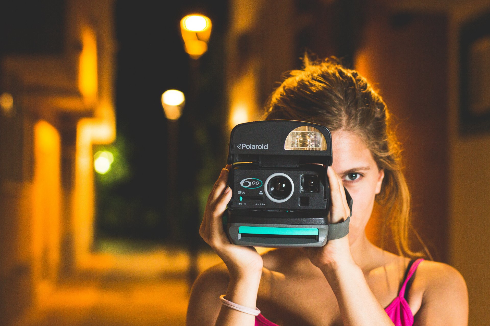 mädchen auge fotografiert schießt kamera kamera