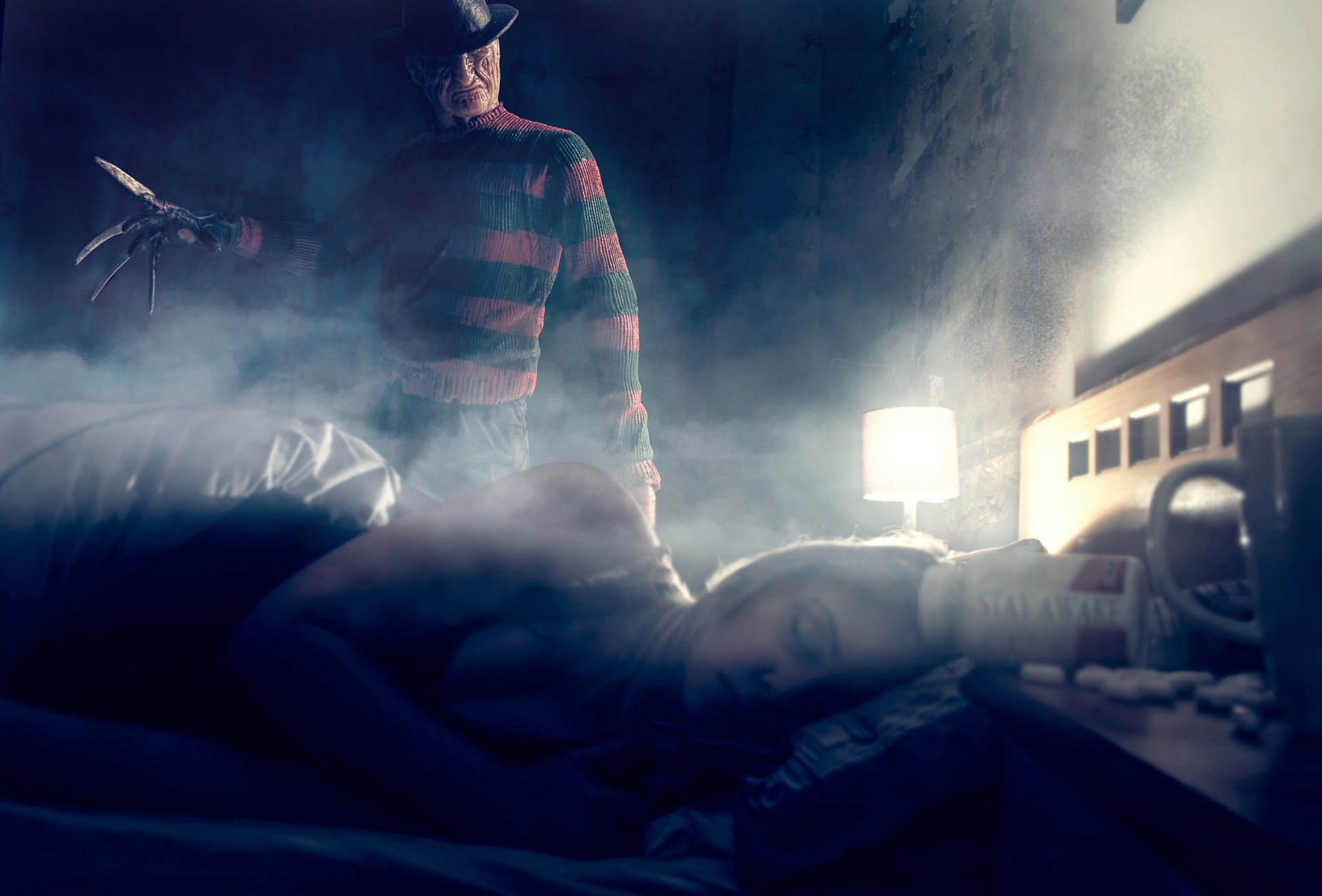 freddy krueger ragazza sonno stanza