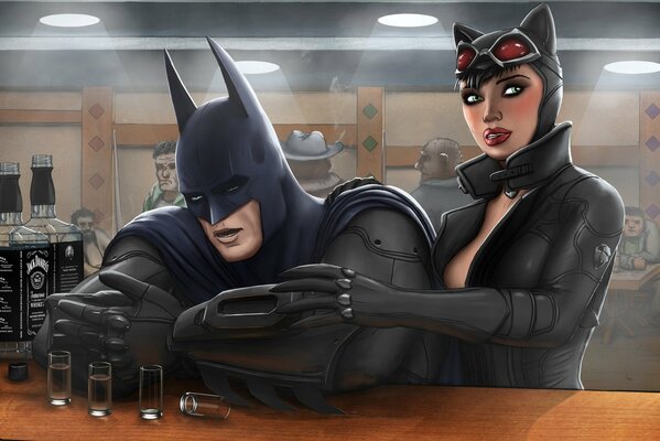 Obraz Batman i Catwoman