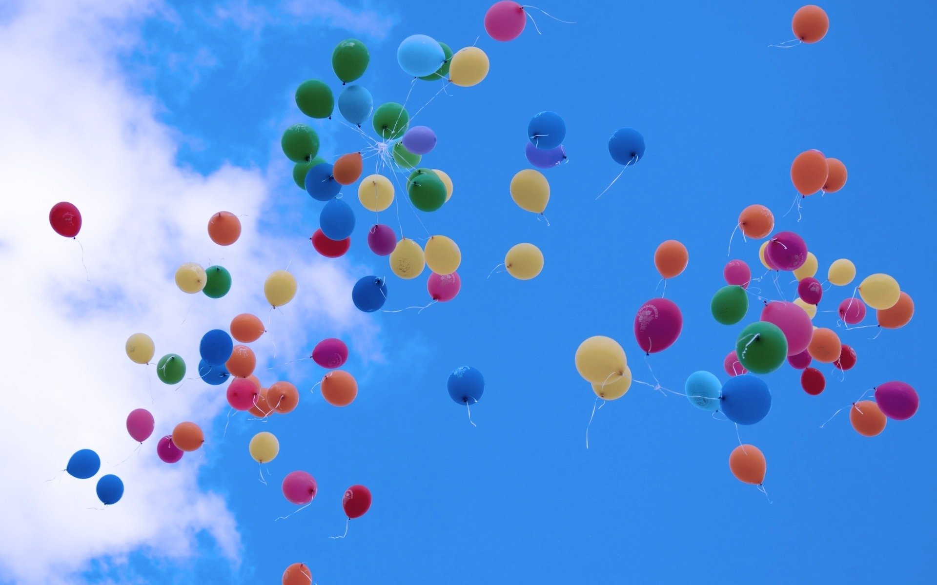 cielo vuelo.multicolor aire globos