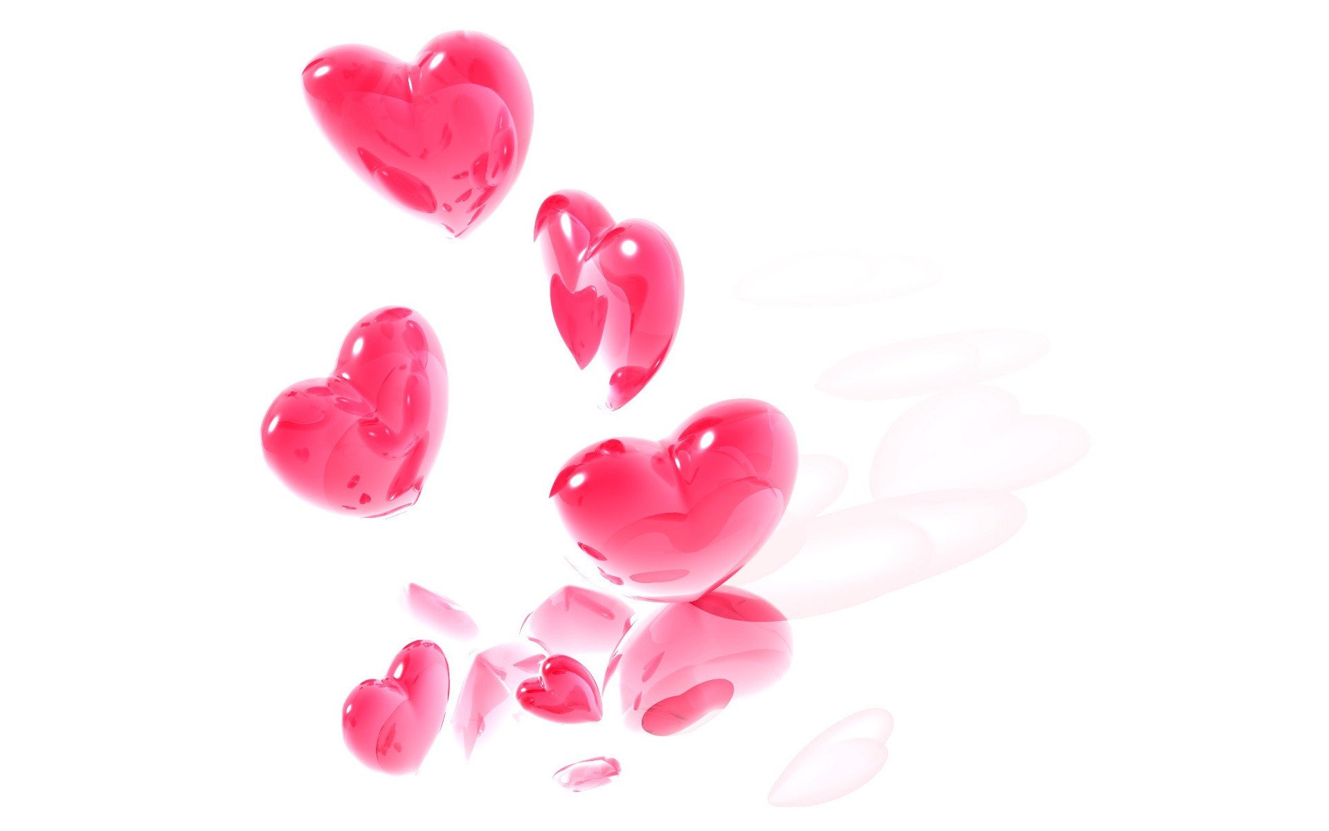 minimalism white background pink heart hearts love romance