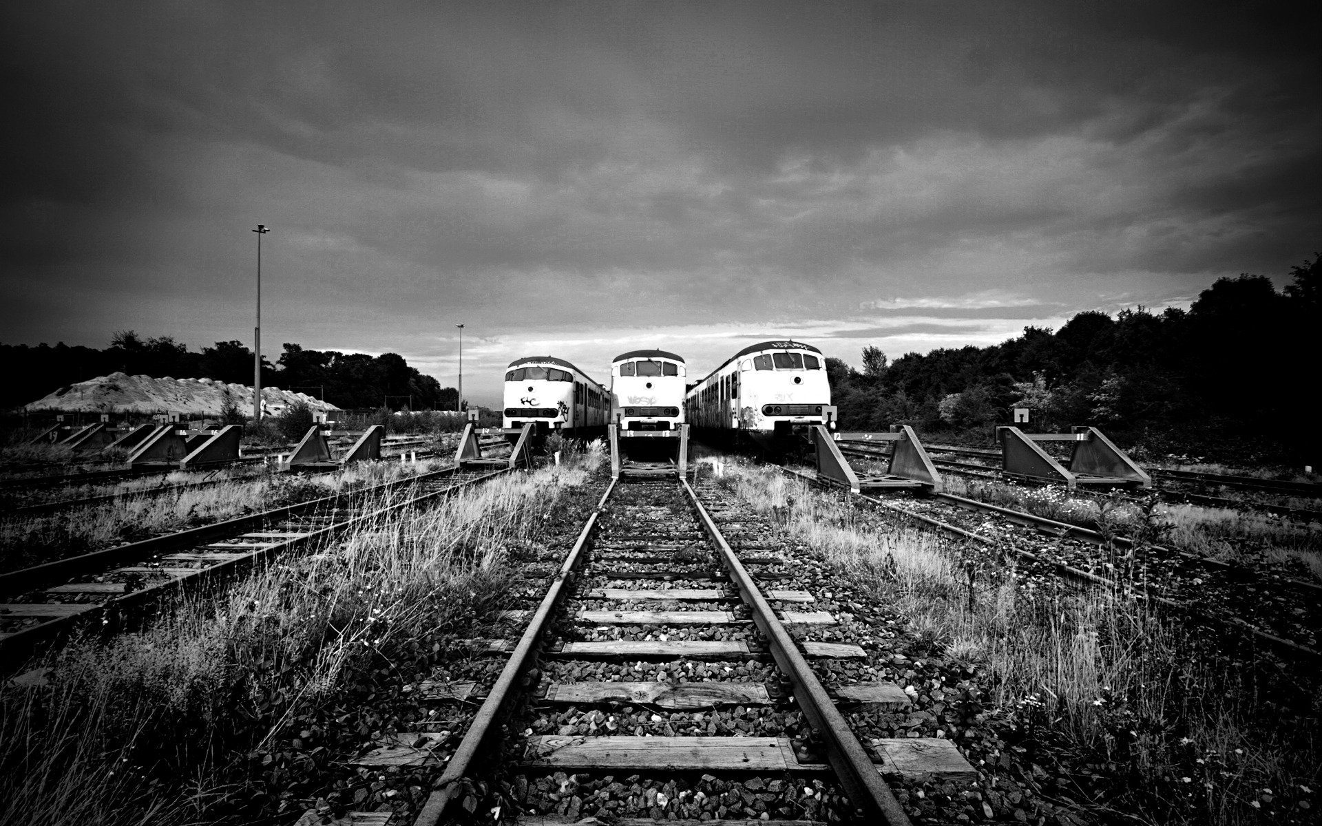 vías ferroviarias trenes rieles