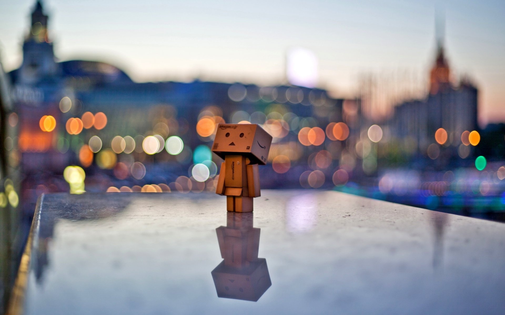 danbo данбо город вечер огни настроение