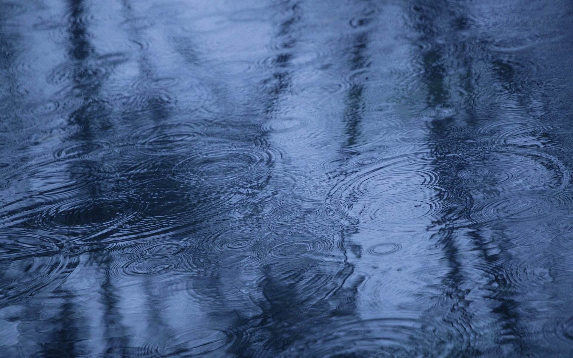 otoño lluvia charco reflexión agua