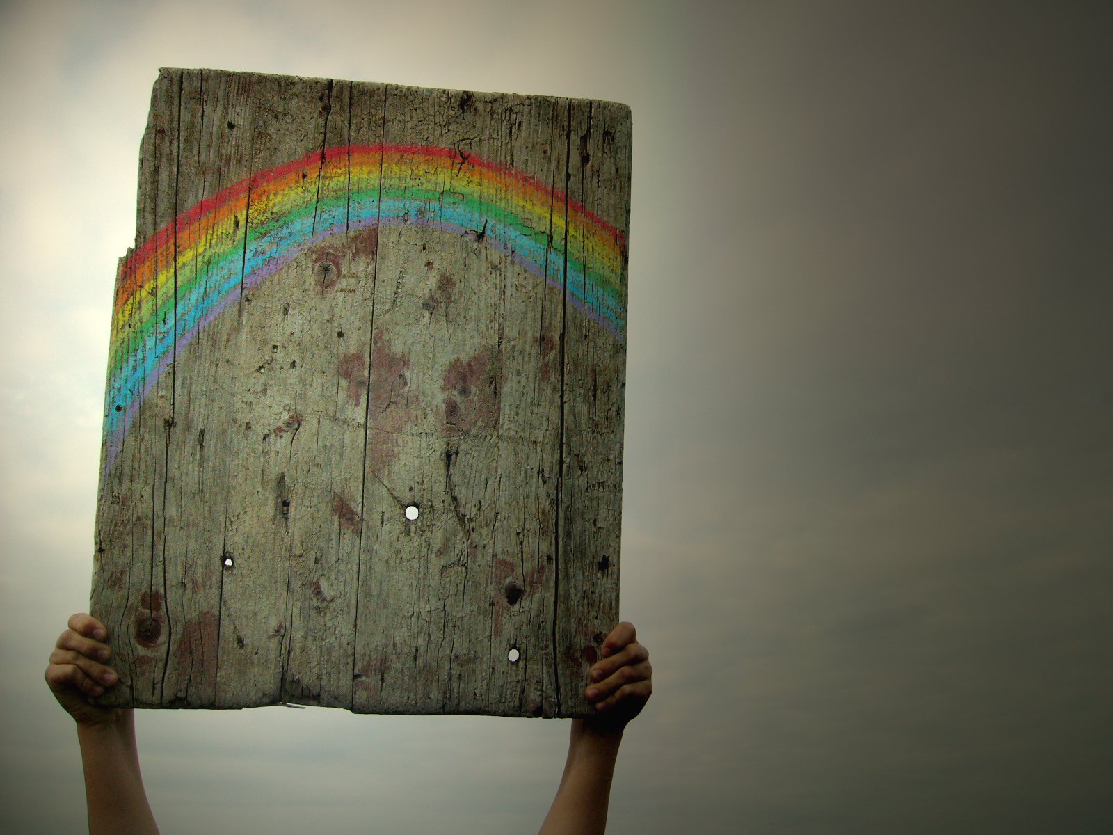 arcobaleno cielo tavola