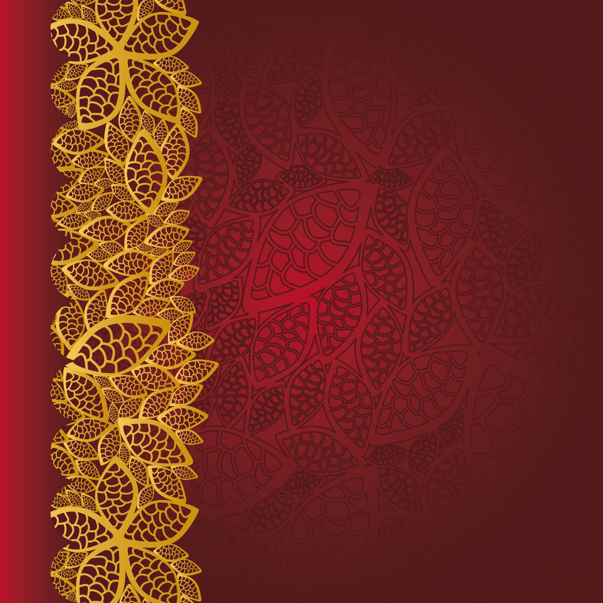 floral modelo oro rojo textura vintage fondo floral ornamento