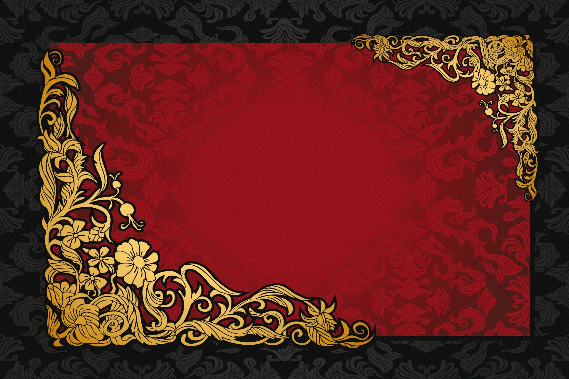 rosso scuro oro vintage modello gradiente vettore texture sfondo vintage retrò modello ornamento