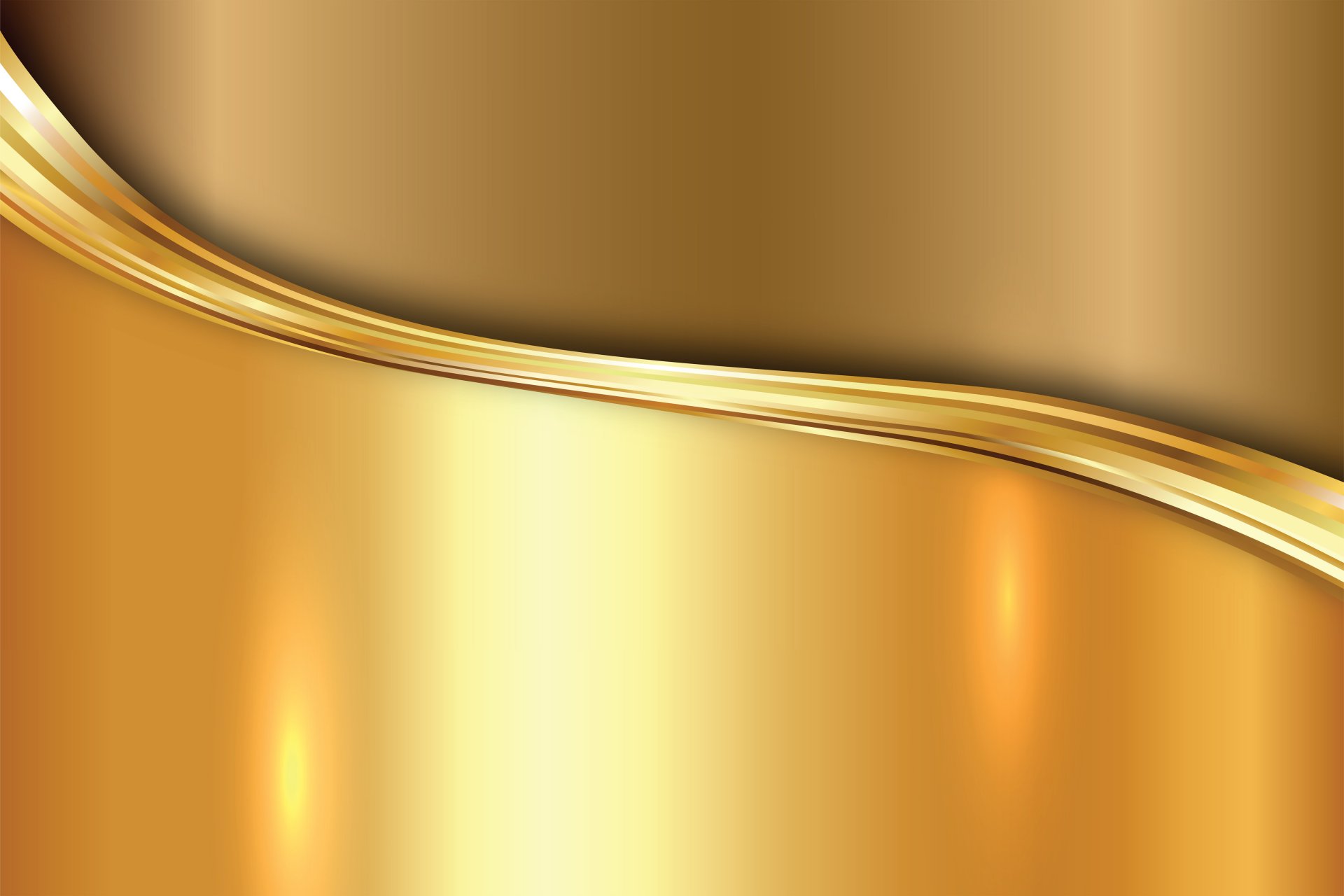 gold steel metal plate gradient vector background gold metal