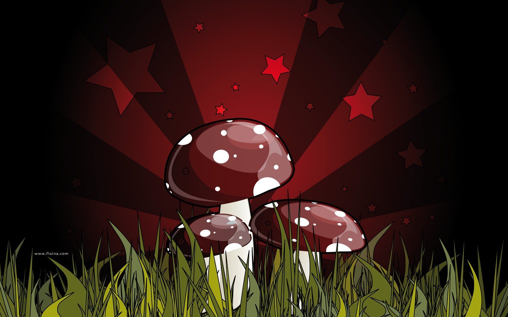 figure champignon champignons champignon. toxique rouge vert mortel foncé