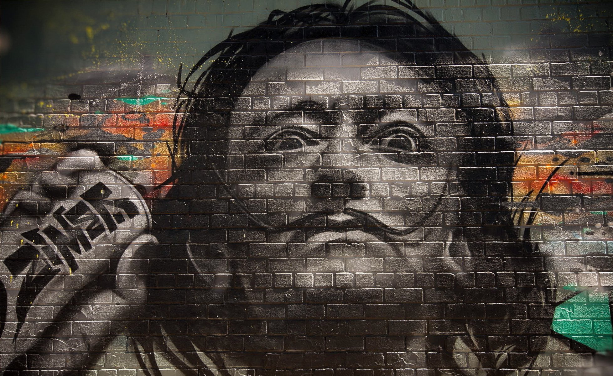 muro pittura salvador dalí grafiti