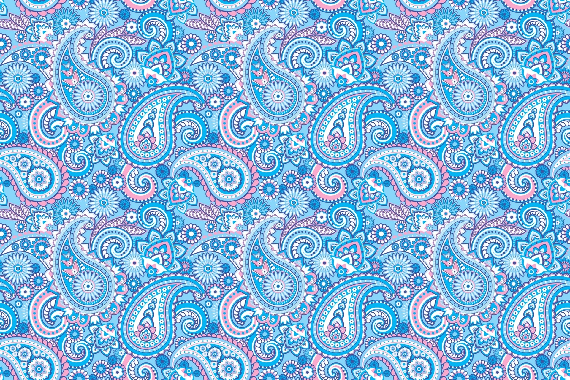 pattern ornament indian cucumbers paisley blue