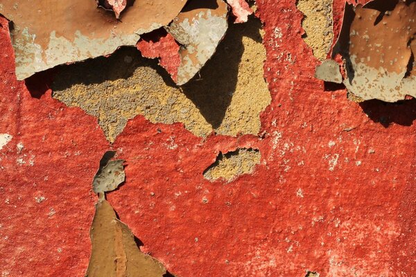 Old paint on the wall. Unusual background